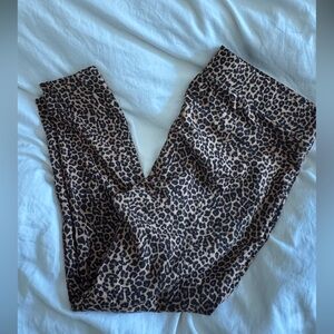 Old Navy Women's Stevie Suede Leopard Leggings